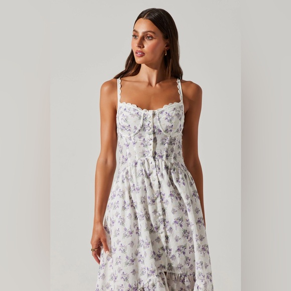ASTR The Label Yamila Floral Midi Dress - Picture 3 of 3